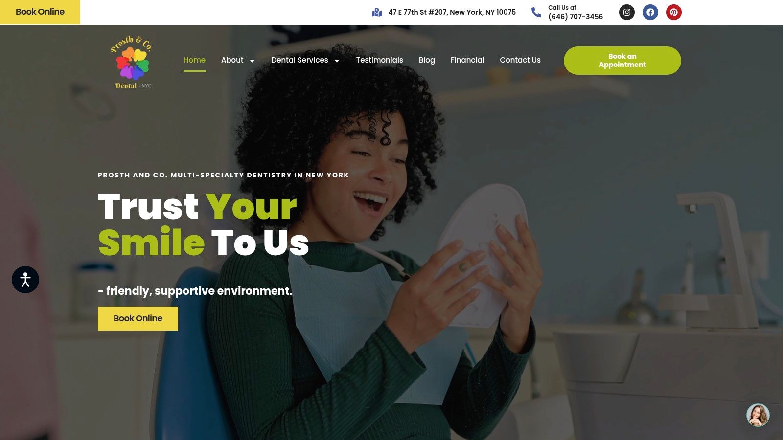 Screenshot from https://prosthandconyc.com