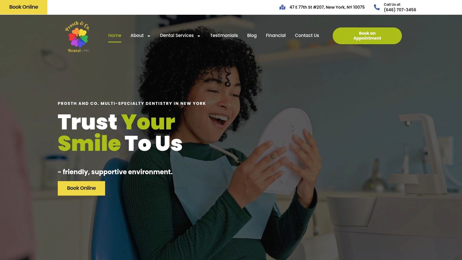 Screenshot from https://prosthandconyc.com/